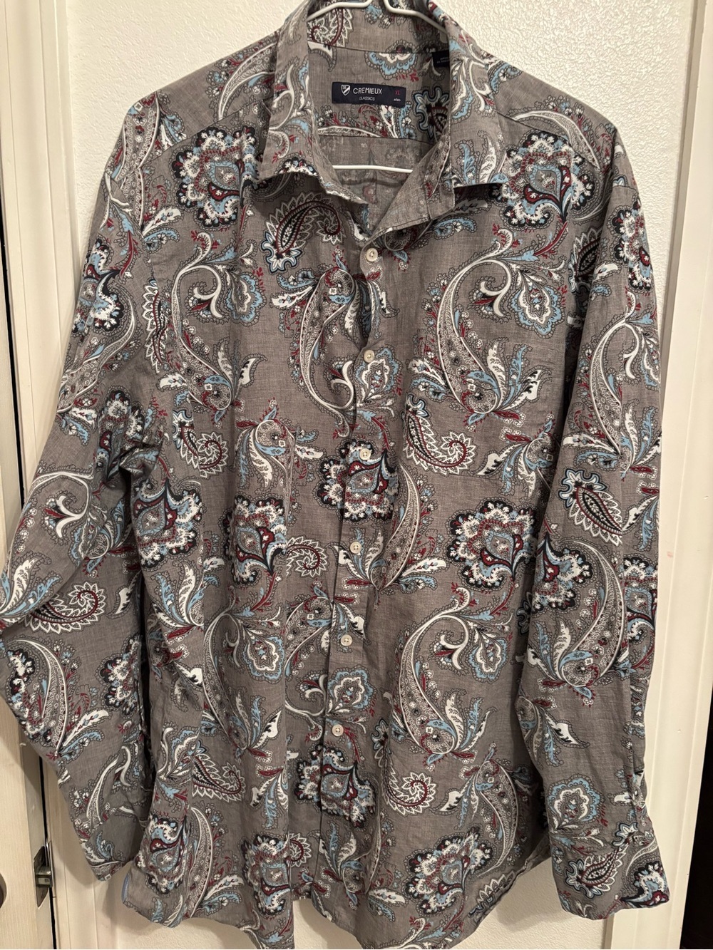 Cremieux Classics men's paisley button-up shirt XL